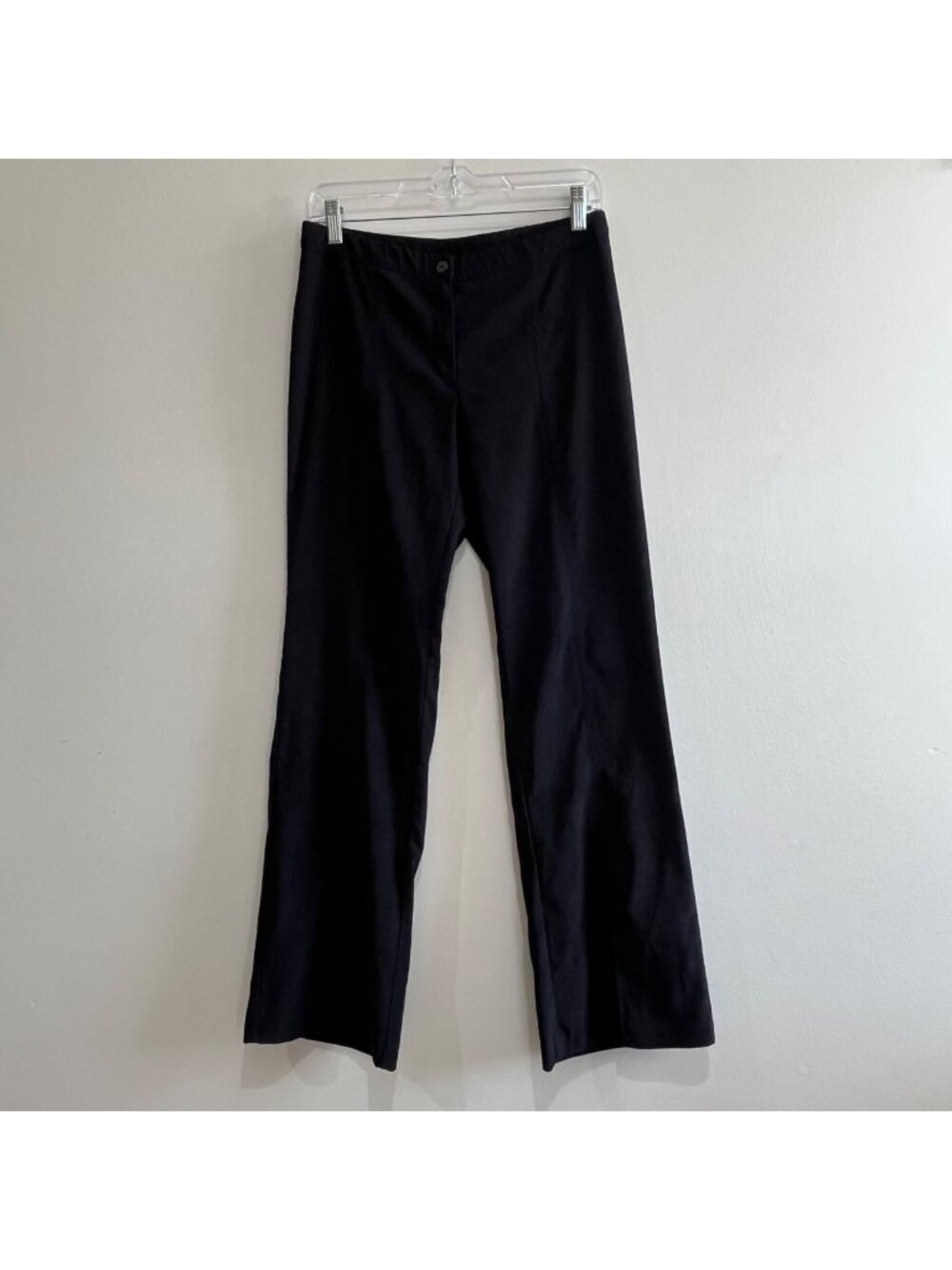Classic Blues By Wrangler Vtg Flare Leg Pants Womens 7 Black Suede Look Western